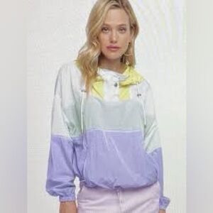 Pastel Colorblock Women's Windbreaker